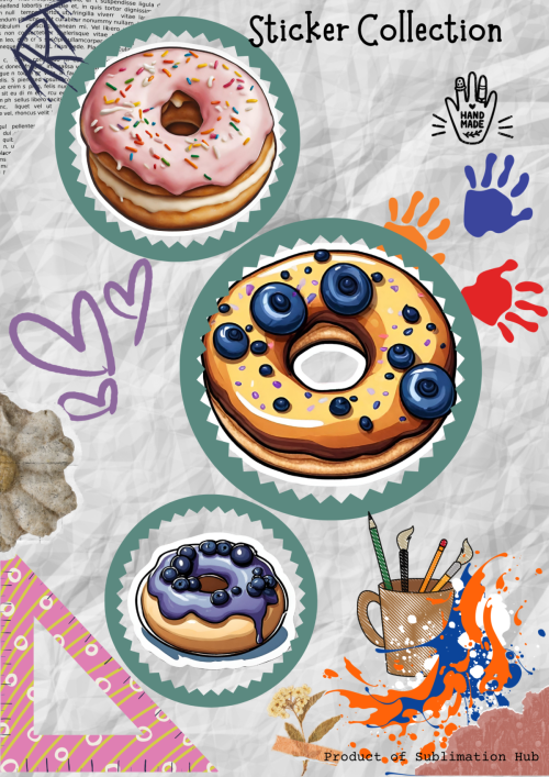  Doughnuts Vinyl Stickers