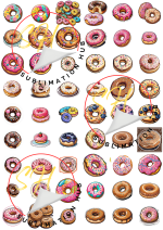  Doughnuts Vinyl Stickers